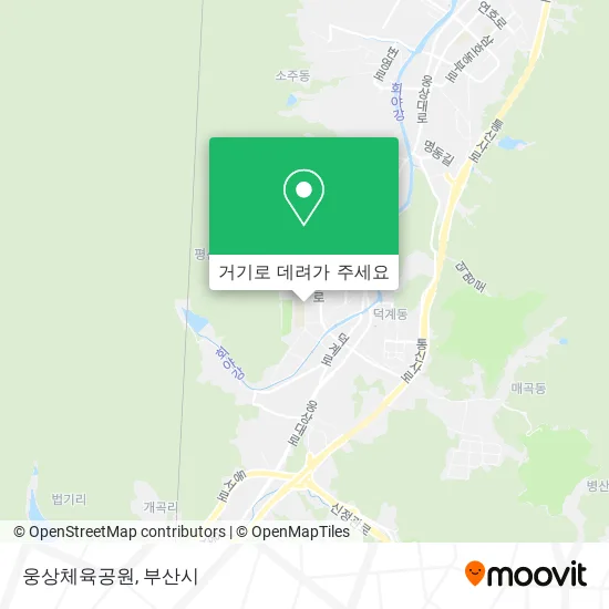 웅상체육공원 지도