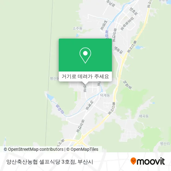 양산축산농협 셀프식당 3호점 지도