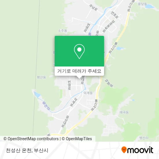 천성산 온천 지도