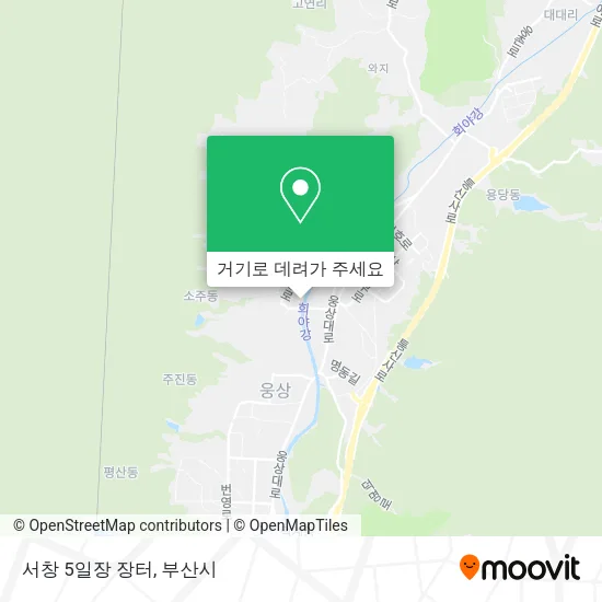 서창 5일장 장터 지도