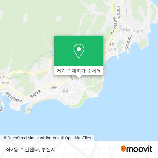 좌2동 주민센터 지도