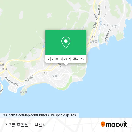 좌2동 주민센터 지도