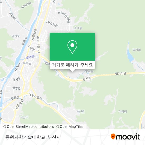 동원과학기술대학교 지도