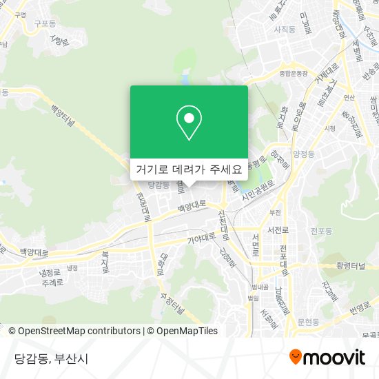당감동 지도