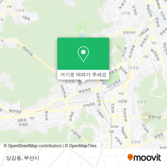당감동 지도