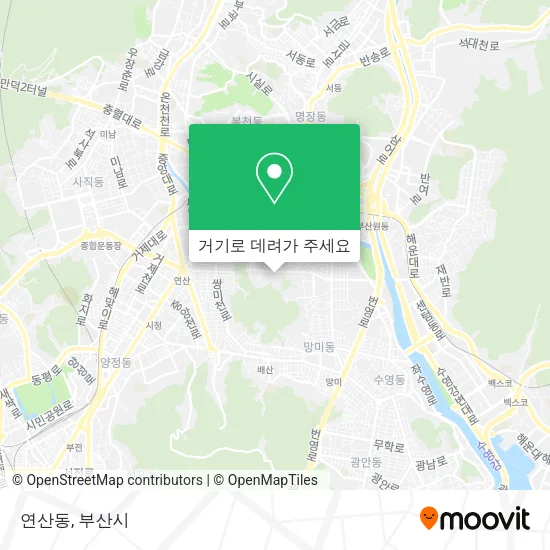 연산동 지도