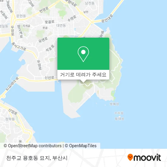 천주교 용호동 묘지 지도