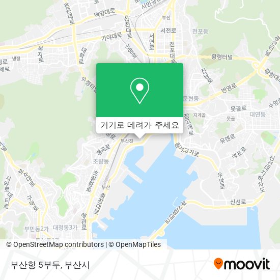 부산항 5부두 지도