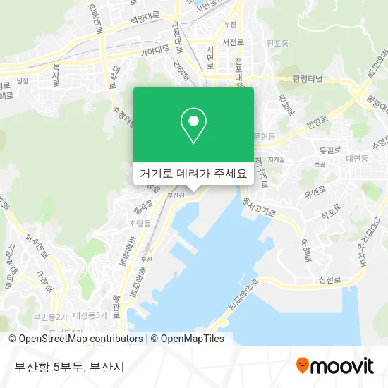 부산항 5부두 지도