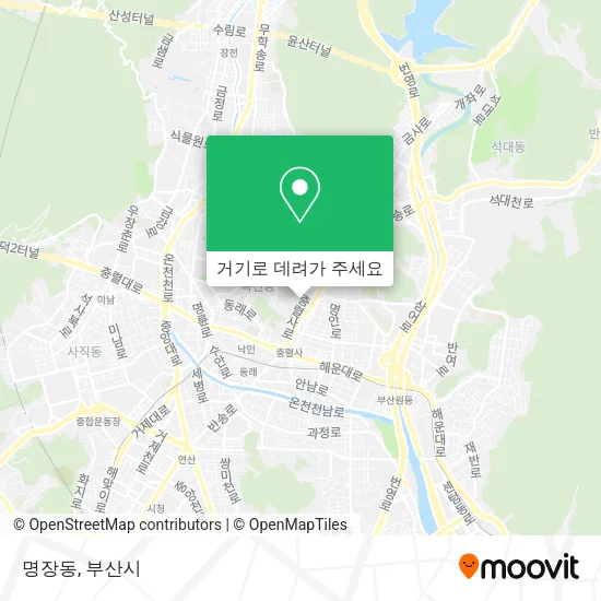 명장동 지도
