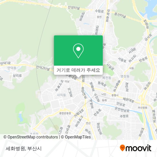 세화병원 지도