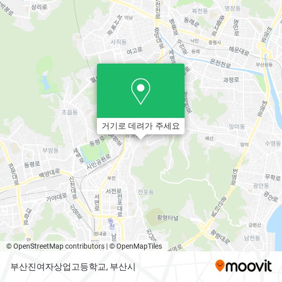 부산진여자상업고등학교 지도