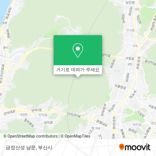 금정산성 남문 지도