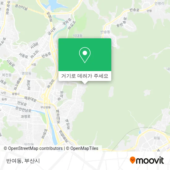 반여동 지도