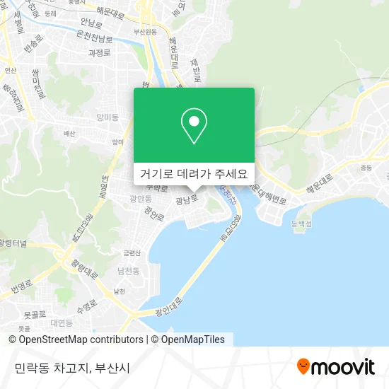 민락동 차고지 지도