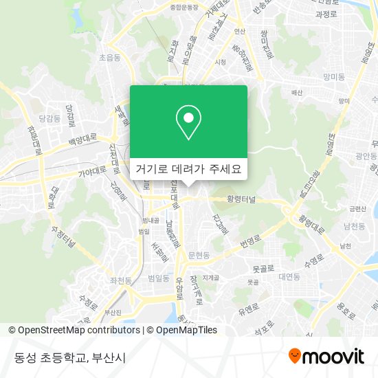 동성 초등학교 지도