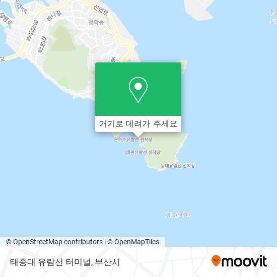 태종대 유람선 터미널 지도