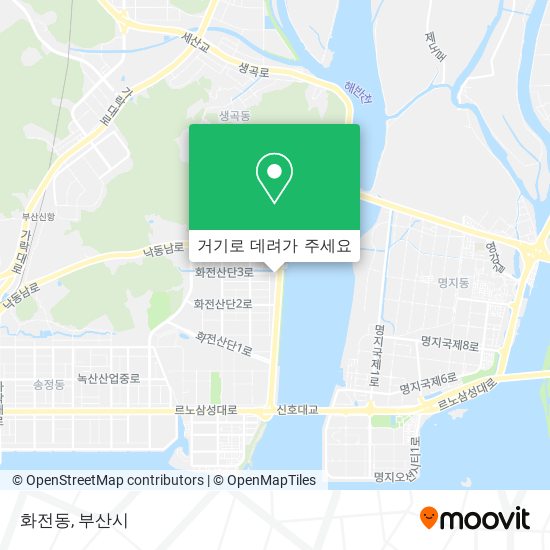 화전동 지도