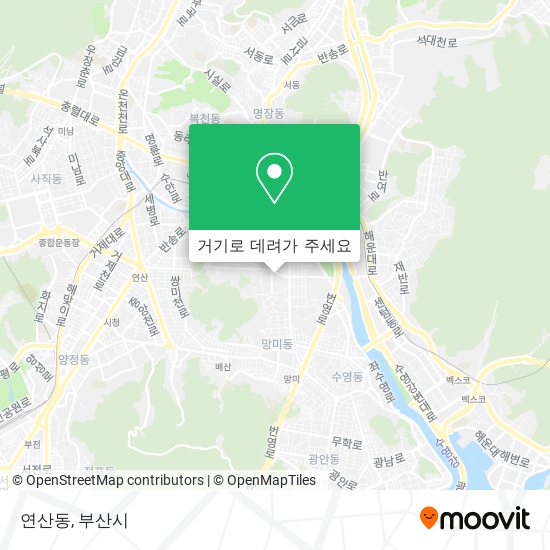 연산동 지도