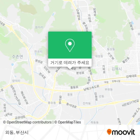 외동 지도