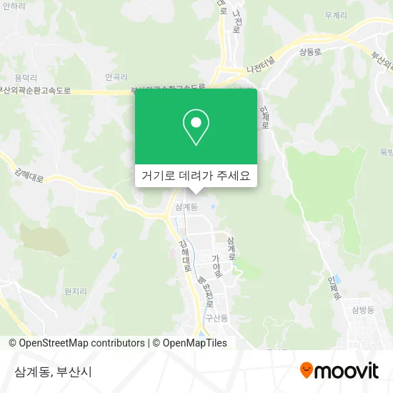 삼계동 지도