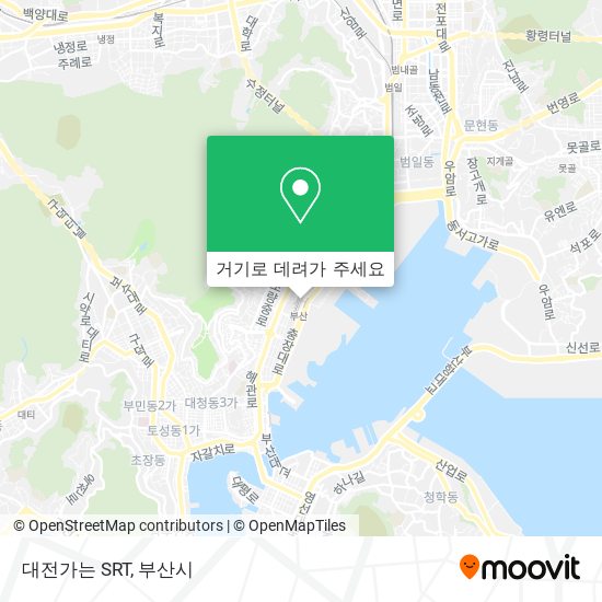 대전가는 SRT 지도