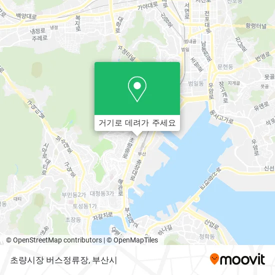 초량시장 버스정류장 지도