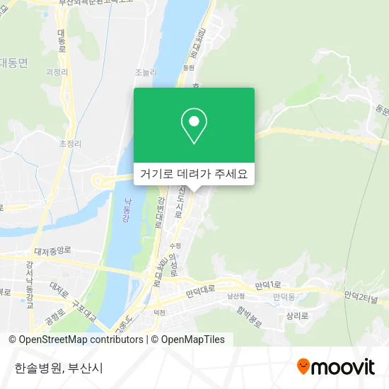 한솔병원 지도
