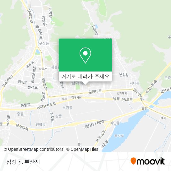 삼정동 지도