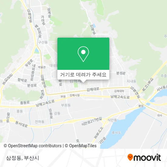 삼정동 지도