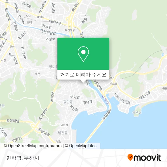 민락역 지도