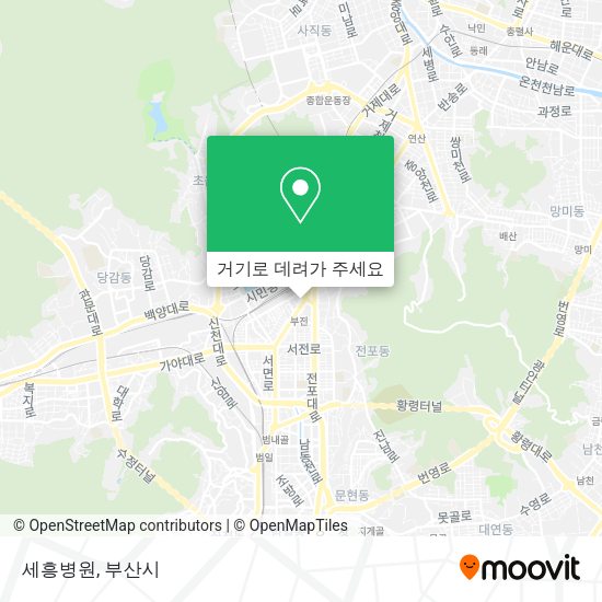 세흥병원 지도