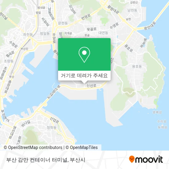 부산 감만 컨테이너 터미널 지도
