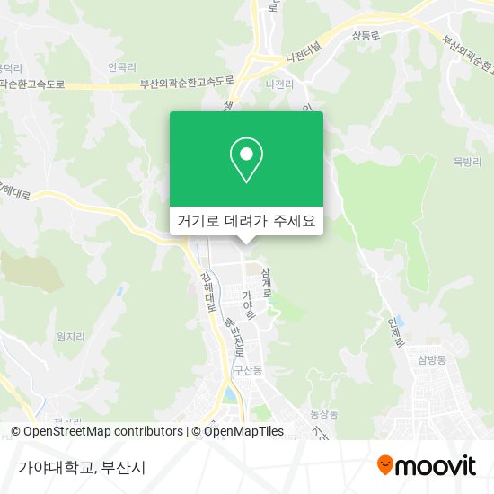 가야대학교 지도