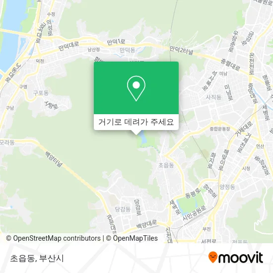 초읍동 지도