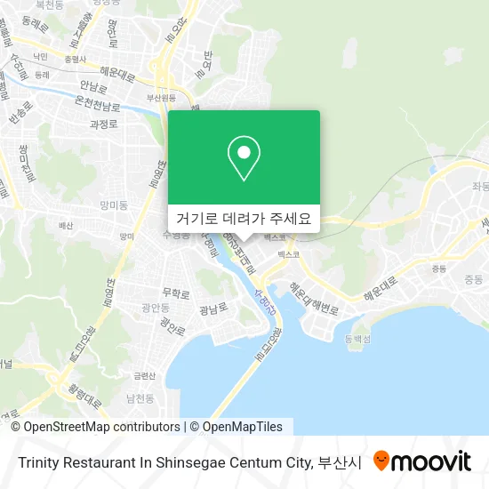 Trinity Restaurant In Shinsegae Centum City 지도