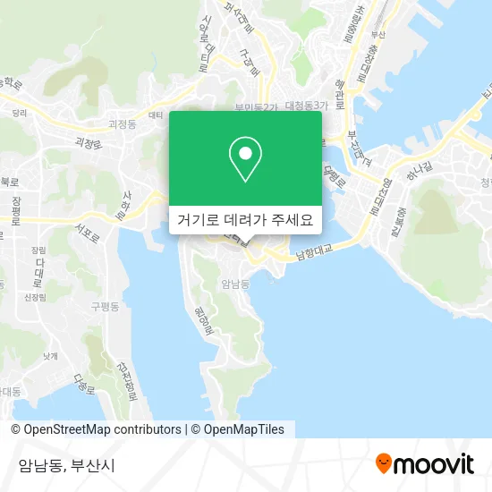 암남동 지도