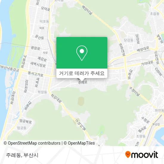 주례동 지도