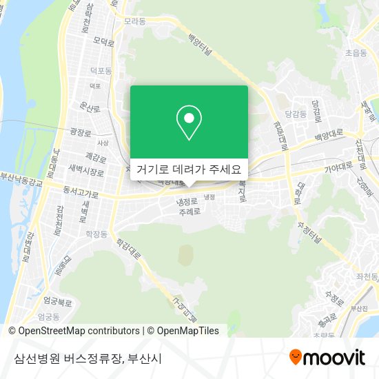 삼선병원 버스정류장 지도