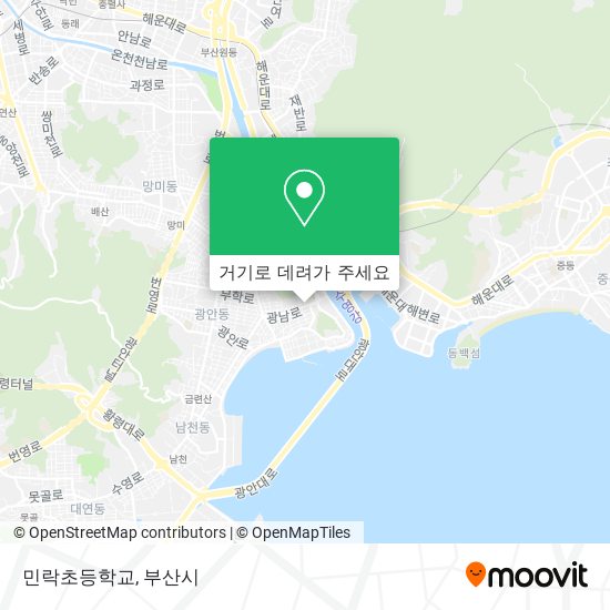 민락초등학교 지도