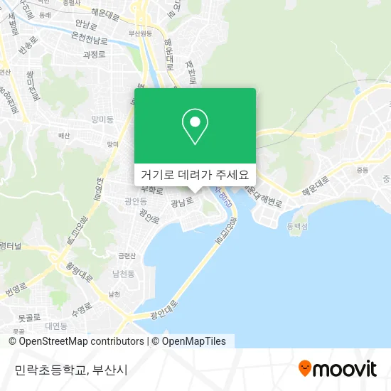 민락초등학교 지도