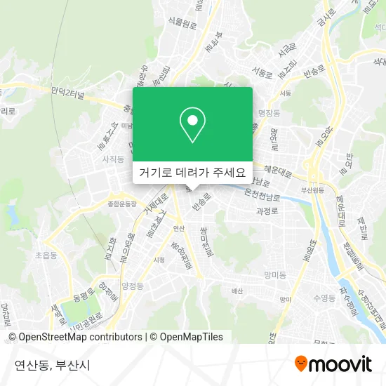연산동 지도