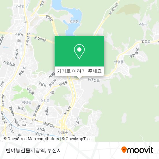 반여농산물시장역 지도