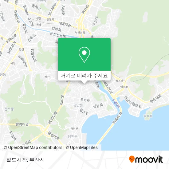 팔도시장 지도