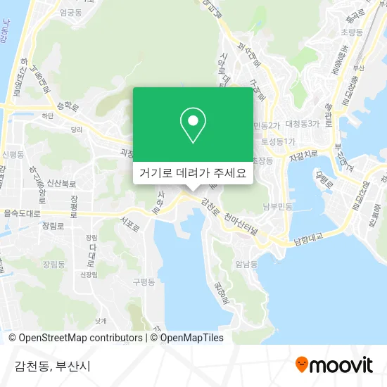 감천동 지도