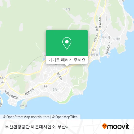 부산환경공단 해운대사업소 지도