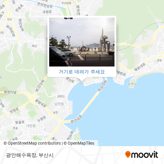 광안해수욕장 지도
