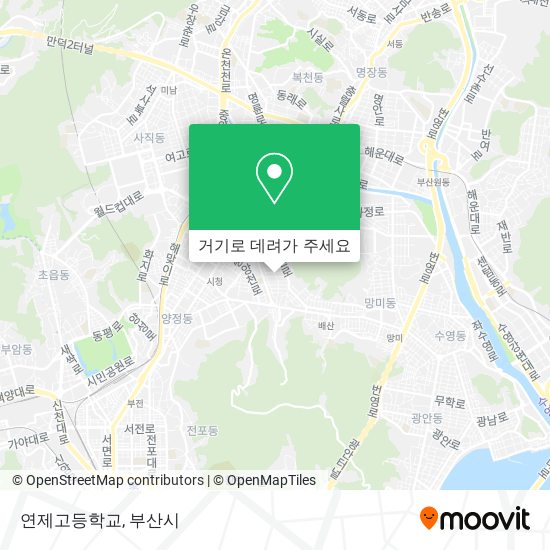 연제고등학교 지도