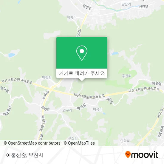 아홉산숲 지도
