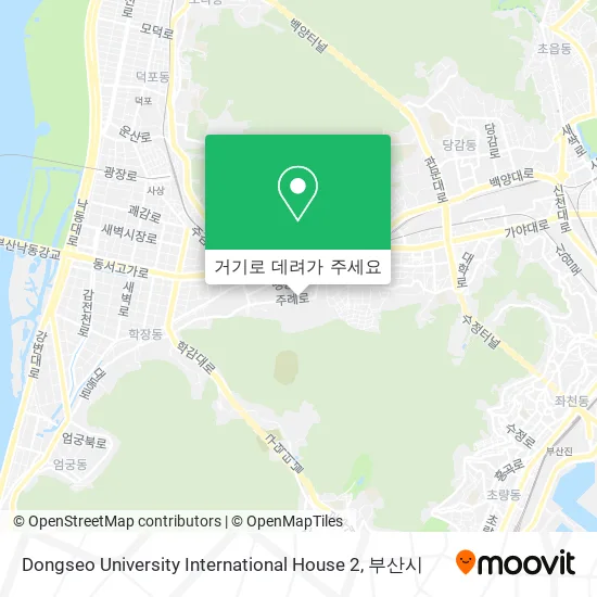 Dongseo University International House 2 지도
